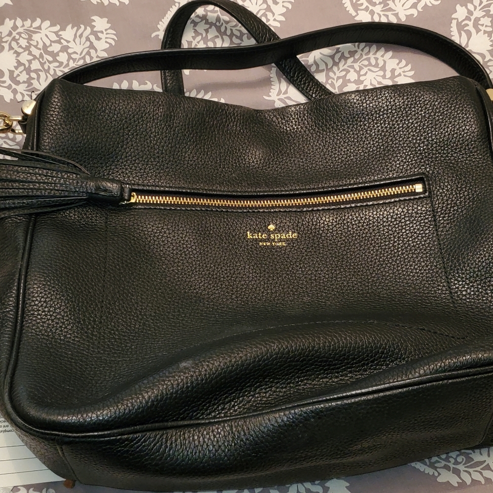 Gorgeous black leather Kate Spade shoulder or crossbody